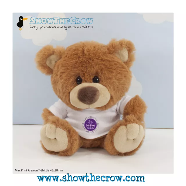 The Queen’s Platinum Jubilee Emblem Bear 15cm Caramel Charlie Bear Gift Keeps...