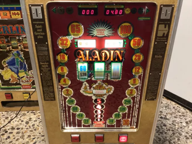 Geldspielgerät Hellomat "Aladin"1982,  funktionsfähig zum Verkauf