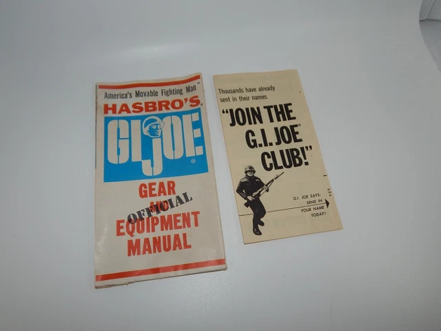 Gi Joe   Vintage Early Tm Join The Club Flyer W/ Add