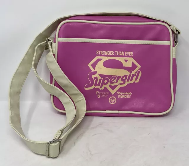 TM/DC Comics Half Moon Bay Pink Supergirl Messenger Shoulder/Crossbody Bag 2014