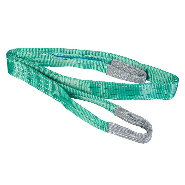 Nastro di sollevamento cinghia scorrevole imbracatura rotonda con passanti 2T/2000KG 2 mx60 mm verde NUOVO