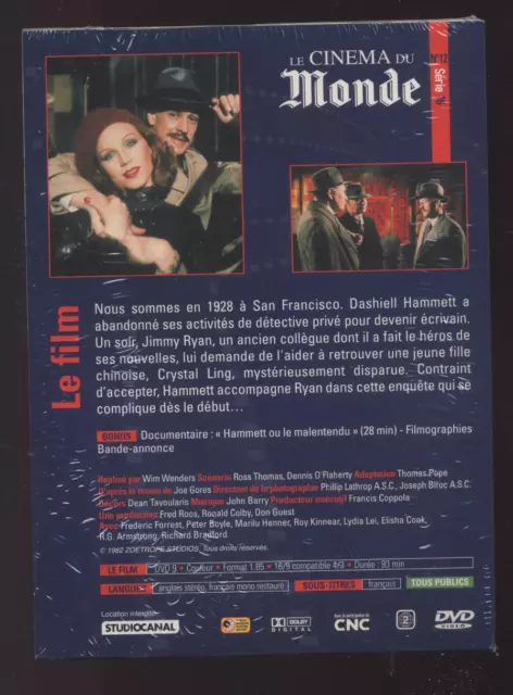 Neuf Dvd Hammett Film Sous Blister Wim Wenders Forrest Boyle Henner Kinnear Lei 2
