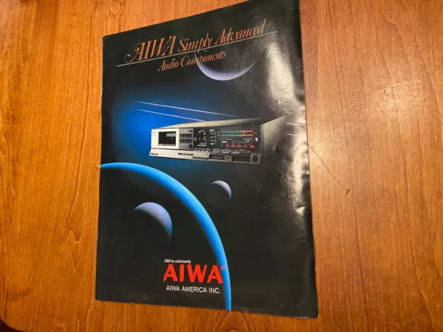 Vintage AIWA Stereo Cassette Deck Series Catalog Brochure
