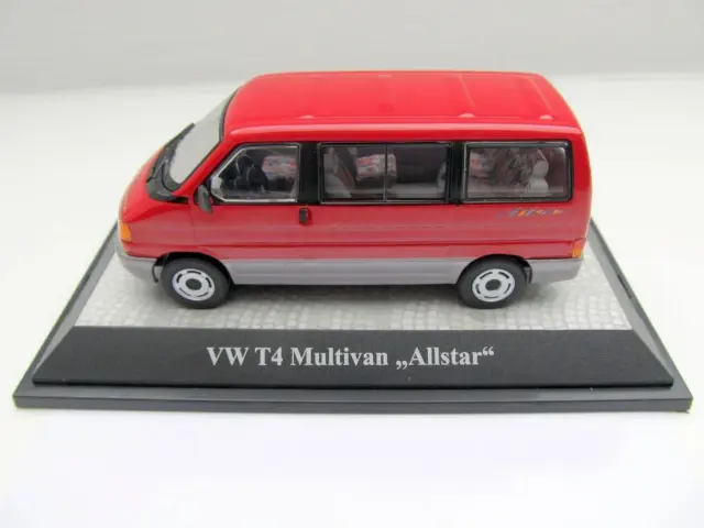 + VOLKSWAGEN VW T4 Multivan Modellauto ALLSTAR rot 1:43  Premium Classixxs