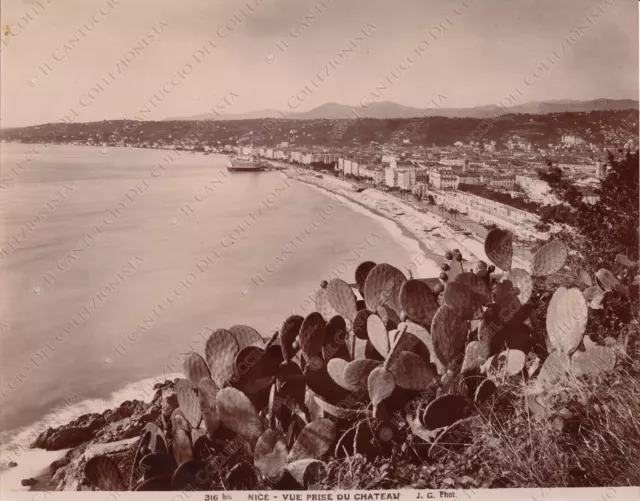 1923 FRANCE vue prise du chateau Foto Photo J. G.
