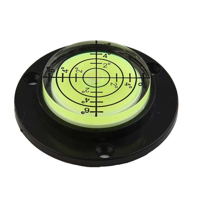 Rond Spirit Niveau Atelier 50mm Base Noire Bulle Intégré Chaud Practical