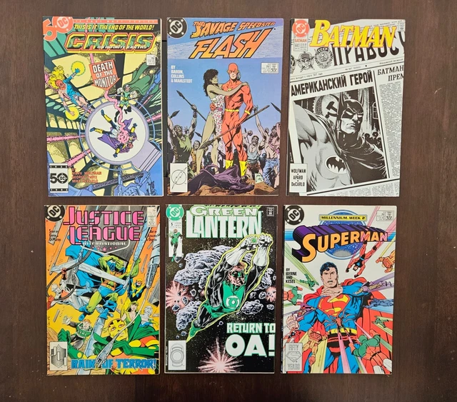 DC COMICS COPPER Age Lot Crisis on Infinite Earths Batman Superman