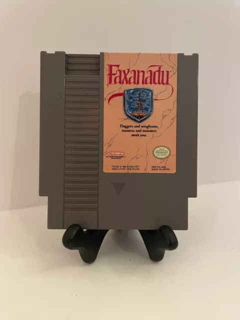 Faxanadu (Nintendo Entertainment System, 1989) Cosmetically Flawed Cleaned Works