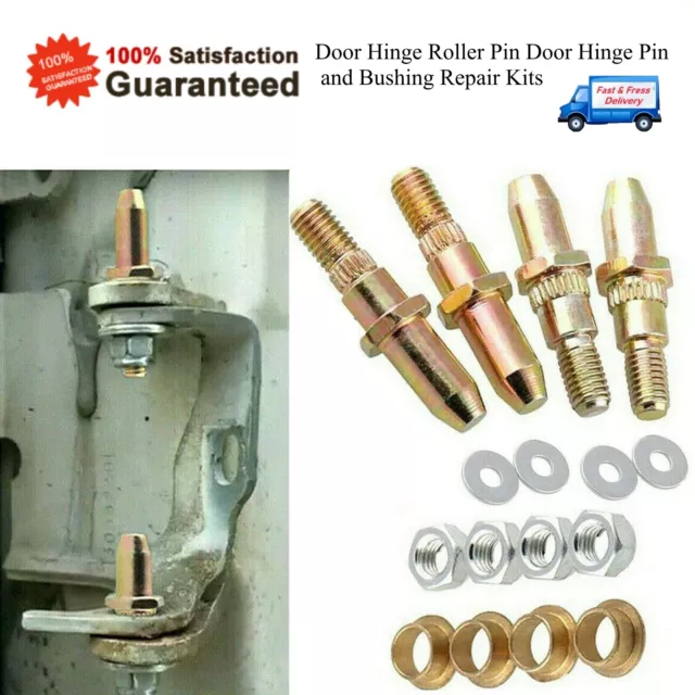 Car Door Hinge Pins and Bushing Kit Fit for Chevy Silverado GMC Sierra Truck SUV