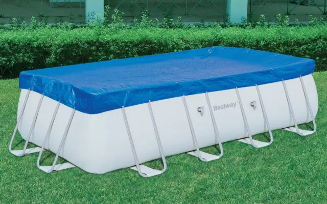 Bestway 56456 Toalla Top Cobertura para la Piscina Rectangular CM.396X185