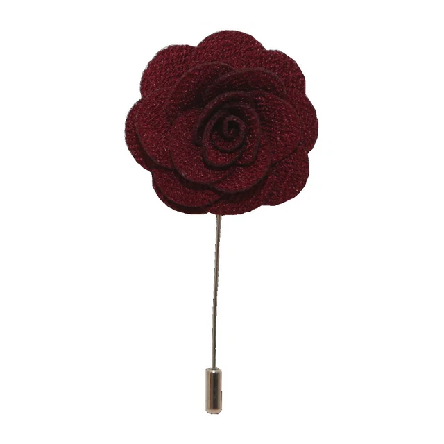 Épinglette En Métal Doré Faite Main - Forme Fleur De Rose - Pour Boutonnière Ou Corsage