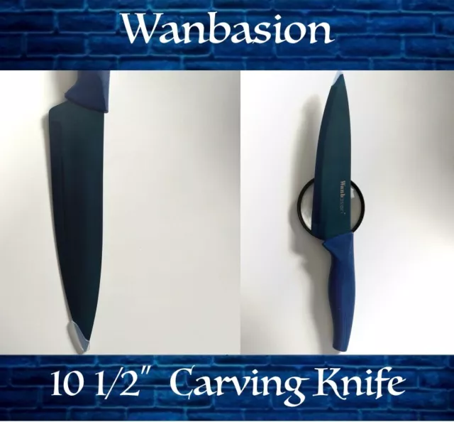 🐆Wanbasion Professional Blue Bread Knife  - Stainless Steel 12.5" NWOT