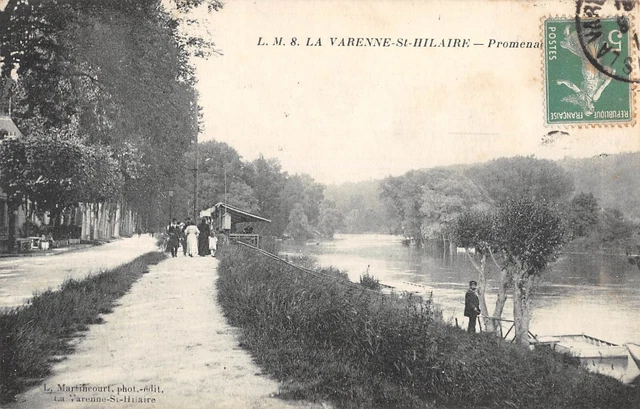 Cpa 94 La Varenne Saint Hilaire Promenade