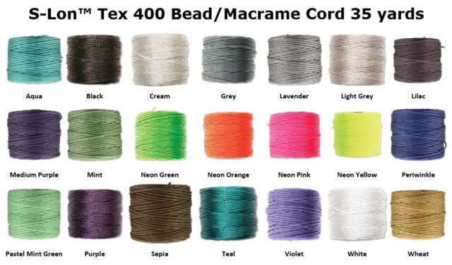 Beading Thread S-Lon™ Tex 400 Heavy Macrame Cord