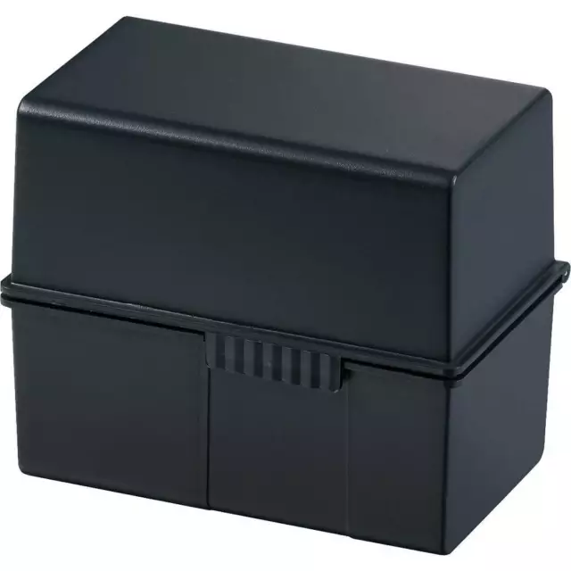 HAN Karteikasten 976-13 Karteibox Schwarz max. Anzahl der Karten: 400 Karten DIN