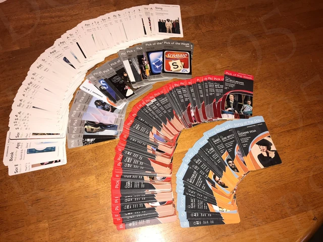 STARBUCKS / ITUNES Pick of the Week Lot of 351 Cards HTF RARE Song App Book  TV $49.99 - PicClick