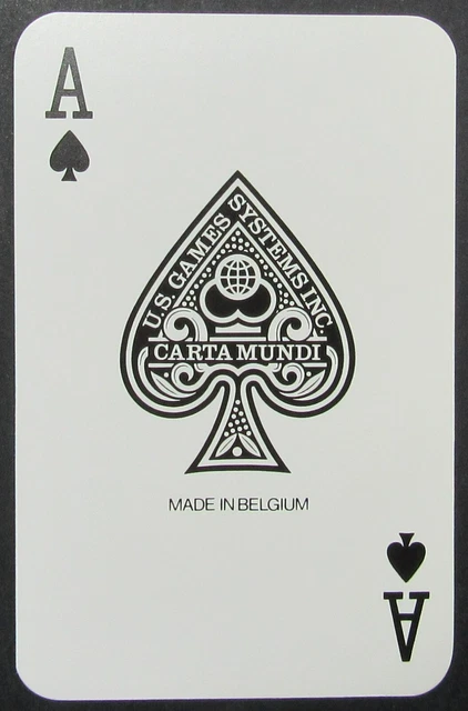 Cartamundi Ace Spades Single Swap Playing Card Steamboat Colorado USA