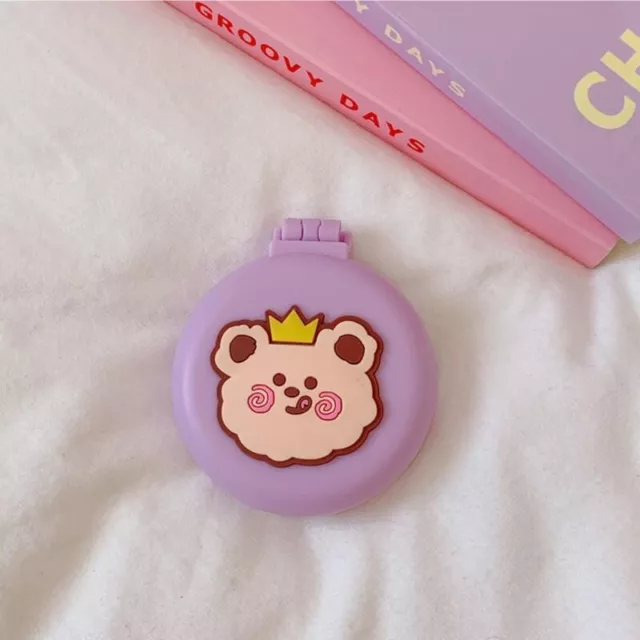 Beauty Cute Bears Cartoon Small Air Cushion Comb Mirror Mini Portable Airbag UK