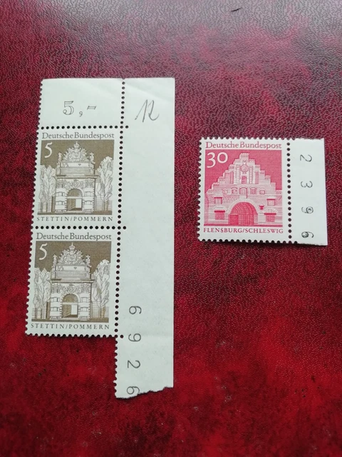 BRD Deutsche Bauwerke 1966 -  5, 30 Pf mit Bogenlaufnummer - postfrisch