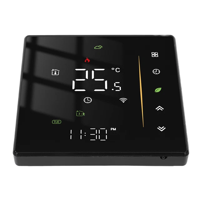 Smart Thermostat APP Control WIFI Programmable Home Thermostat 95V‑240VAC Black❤