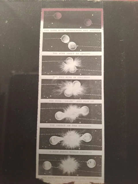 ASTRONOMICAL - CREATION OF A STAR, ÀMAZING PHOTO Magic Lantern Slide ASTRONOMY