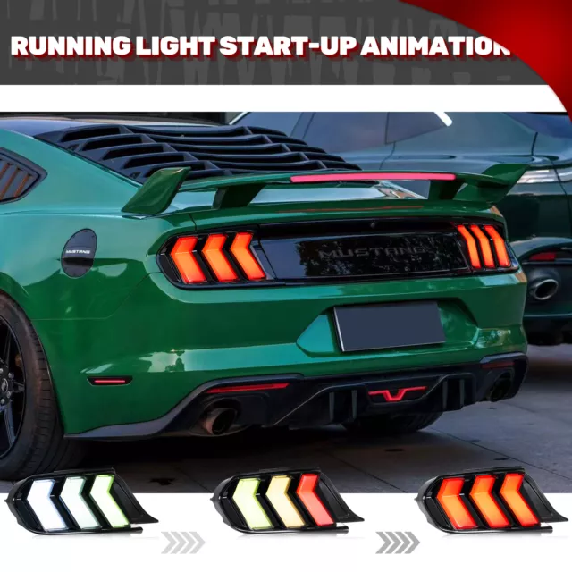 Feux arrière DEL pour Ford Mustang 2015-2023 animation feux arrière séquentiels 2