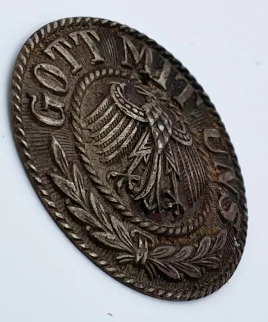 Gürtelschnalle Schließe Koppelschloß Gott mit uns Symbol Adler Militaria RW alt 3