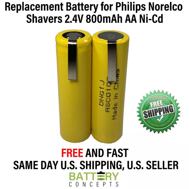 Philips Norelco Rechargeable Battery 200-8000 HQ Series Shaver 2.4V 800mAh NiCd