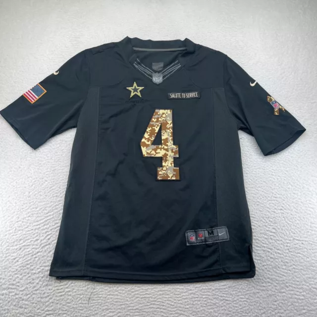 Nike Dak Prescott #4 Dallas Cowboys Salute To Service Jersey Medium