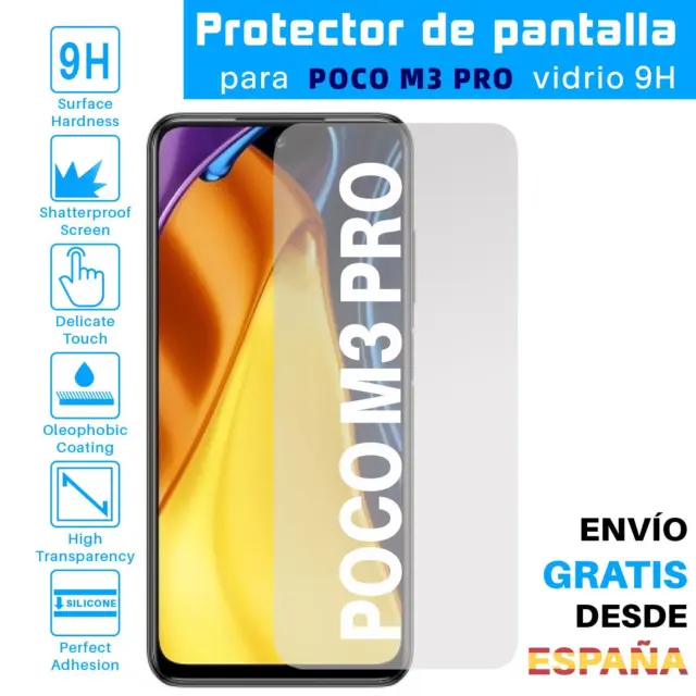 Lote Protector de Pantalla para Xiaomi Poco M3 Pro Cristal Templado Vidrio 9H