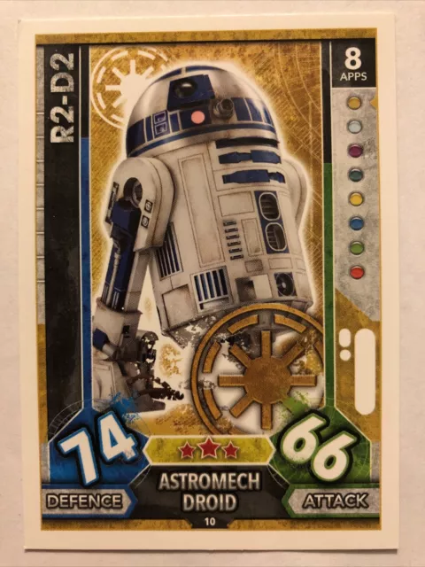 Star Wars Force Attax Topps Trading Card R2-D2 10