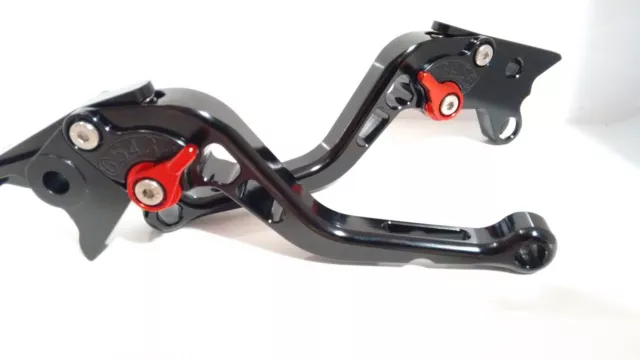 Suzuki GSF 250 Bandit All Years Adjustable Black Levers Red Adjusters (Shorty)