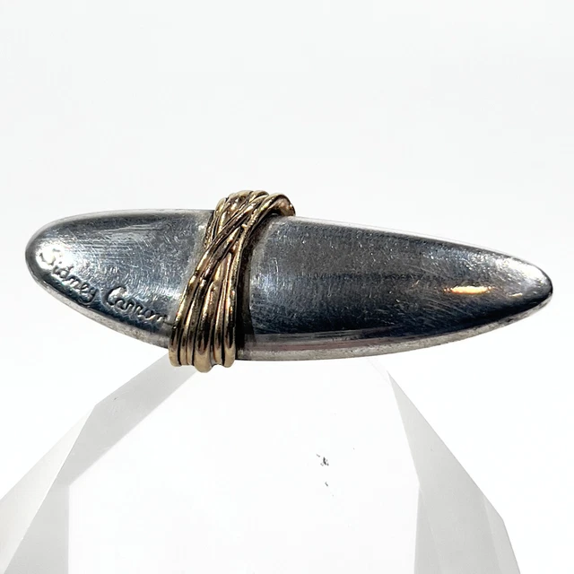 Broche Dorée Designer Sidney Carron, Style Avant-garde Art Contemporain - Occasion