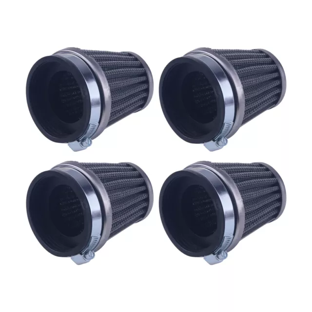 4x Universal Sportluftfilter Tuning Motorrad Luftfilter ATV 60mm AIR Luft filter