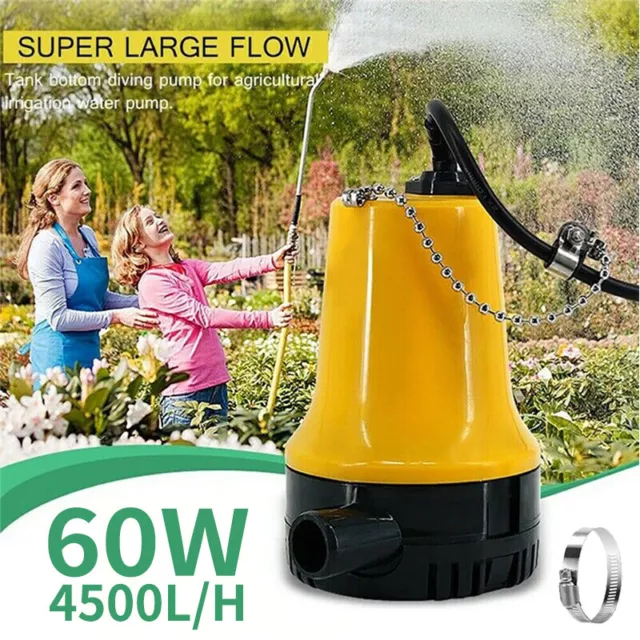 Electric Submersible Pump for Clean or Dirty Water - Flood Pool Garden Well Pond