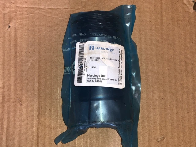 1.452” Hardinge Decimal 16C Round Smooth Collet, New