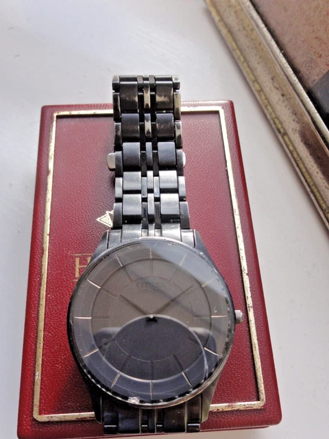CITIZEN ECO DRIVE Men s black dial stiletto watch G870 S060818 HST 36.55 PicClick UK