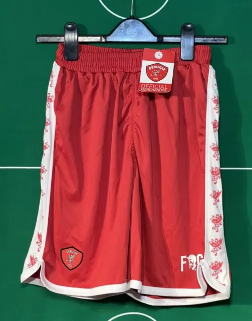 Ac Perugia Calcio - Football  Shorts -  Red   (Xxs) - Bnwt