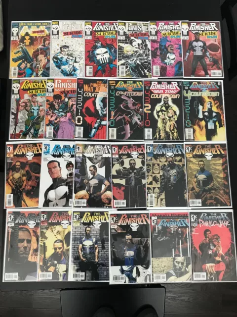 Marvel Knights Punisher Lot Vol. 1,3,4 Nm 24 Issues Netflix Jon Bernthal Comics