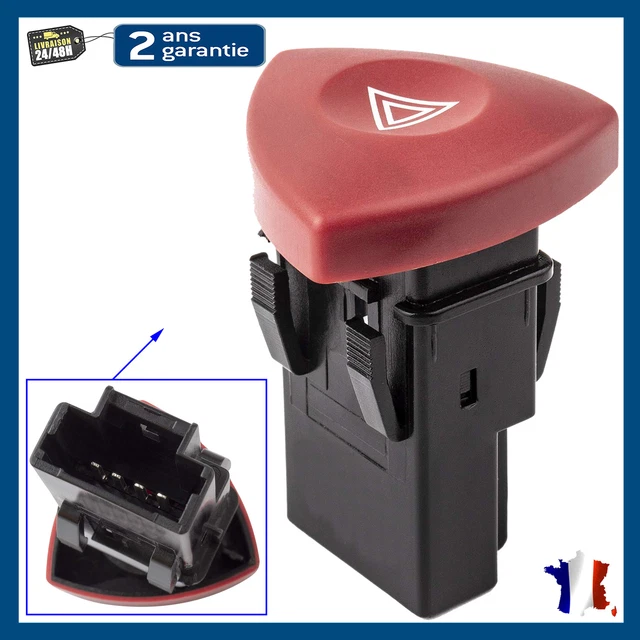 Bouton De Feux De Détresse WARNING Pour RENAULT MASTER 2, TRAFIC II - Réf. 8200442724 - Neuf PARTSLINE