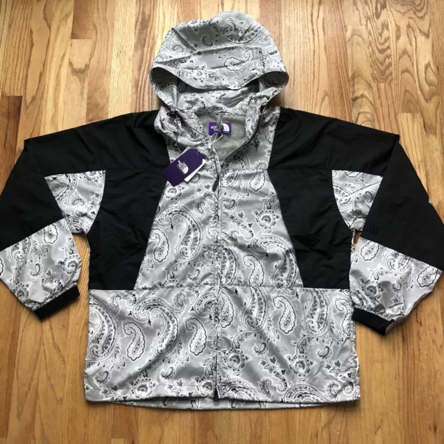 NWT THE NORTH Face Purple Label Paisley Print Mountain Wind Parka
