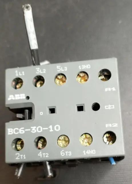 ABB BC6-30-10 MINI CONTACTOR  24VDC, 3 Pole, hum-free coil, (220 / 240 V) 40 °C