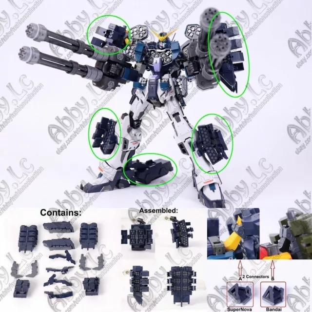 Blue Igel Armament for SuperNova/PREMIUM B MG 1/100 Heavyarms EW Custom Model