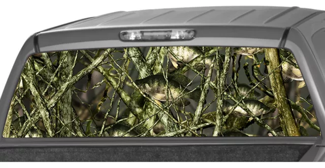 Crappie Fish Camo Fishing Rear Window Graphic Decal Tint Sticker Truck RW2_002
