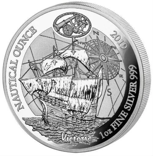 1oz Silver coin Nautical Ounce (2.)  2019 Victoria ST / BU in sealed foil