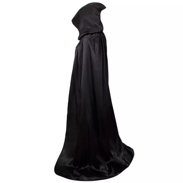 US 31.5 inch Halloween Costume Kids Hooded Cape Robe Cloak Vampire Witch Wizard