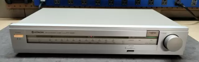 Vintage Hitachi FT-3400 AM-FM Stereo Tuner, Works