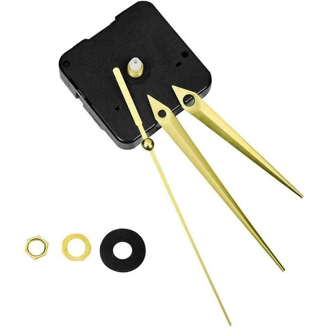 SILENT LARGE WALL Clock Quartz Clock Movement Mechanism Tools +gold black ч_ EUR 4,73 PicClick FR