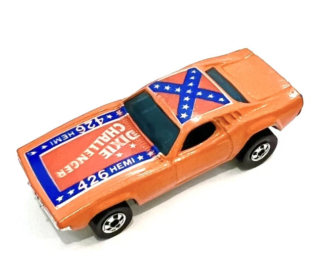 HOT WHEELS DIXIE CHALLENGER 1981 Hong Kong Vintage Black Wall
