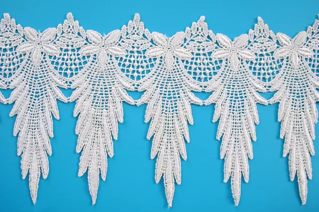 6" Wide 19 Colors of Vintage Guipure Venice Lace Trim Sewing Supplies by Yard